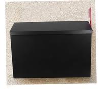 Veemoon Metal Mailboxes for outside Post Boxes Vintage Mailbox for House Mail Boxes Outdoor Black