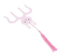 Veemoon Metal Music Sheet Clip for Piano Cartoon Pink Rabbit Design, Portable Page Holder Band, 1pcs Music Book Accessory for Sheet Fixing and Score Organization