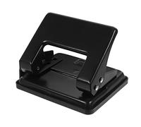 Veemoon Metal Paper Puncher Portable Office Card Puncher with Capacity Compact Design for Household Planner and DIY Crafts Black