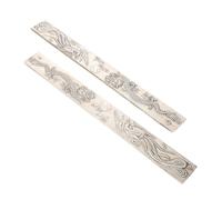 Veemoon Metal Paperweight Pair for Calligraphy Practice, Dragon and Phoenix Design, 9-inch White Copper Desk Ornament for Writing and Painting Use