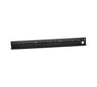 Veemoon Metal Sewing Gauge Ruler Durable Black Iron Tailoring Tool with Precise Scale for Quilting Leather Work and DIY Crafting Projects