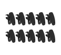 Veemoon Microphone Clip Holder with Versatile Use Plastic Black 10pcs 10mm Rotatable Mike Clip for Shirt Use for Live Events Interviews and Stage Performance