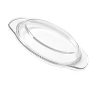 Veemoon Microwave Glass Cover Splash-proof Lid for Steaming and Oven Use Heat-resistant Food Splatter Guard for Plates and Bowls Dishwasher Safe