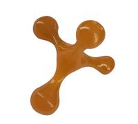 Veemoon Mini Cervical and Waist Massager Portable Ergonomic Four-Point Muscle Relaxer for Neck Back Legs Relief at Home and Office Orange