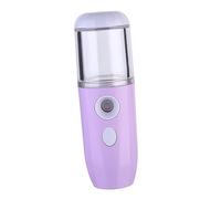 Veemoon Mini Facial Humidifier and Hydrating Mister USB Rechargeable Portable Face Steamer for Skin Care and Beauty Hydration, Compact Purple Mist Sprayer for Travel and Daily Use