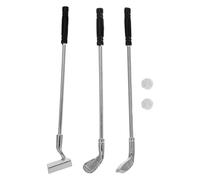 Veemoon Mini Golf Clubs Realistic Alloy Miniature Golf Set for Dollhouse Themed Party Decoration Enthusiast