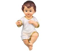 Veemoon Mini Jesus Baby Figurine Small Resin Holy Child Statue for Easter Nativity Scene Church Decor Religious Cake Topper
