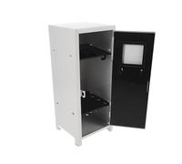 Veemoon Mini Locker for Desk Makeup Storage Case Skincare Organizer Box 10.73x4.40x4.36in Iron Material Stylish Decorative Design Versatile Usage Space Optimization for Bedrooms