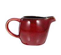 Veemoon Mini Milk Pitcher for Tea Handle Large Pitchers Shape Carafe Gravy Jug Party Carnation Red
