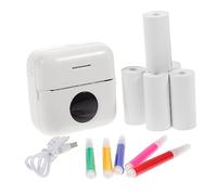 Veemoon Mini Printer Portable Thermal Pocket Printer with Wireless Connection and USB Charging, 200dpi Thermosensitive Printing for Students, for Learning and Labeling