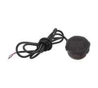 Veemoon Mini round Dc Voltage Tester with Red LED Display, Reverse Connection Protection, Wide Voltage Compatibility, and Plastic Housing, for Motorcycles and Electrical Circuits