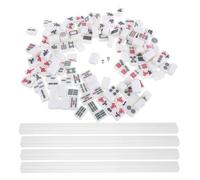 Veemoon Mini Travel Mahjong Set Pocket Chinese Mahjong Tile Game for Beginners Easy to Read Tiles for Travel and Casual Play