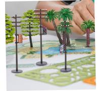 Veemoon Miniature Telegraph Poles Model Plastic DIY Micro Landscape Accessories for Sand Table Scene Decoration Scale Realistic Design