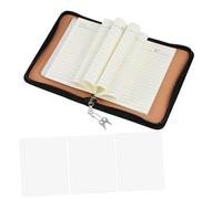 Veemoon Minimalist Zipper Binder with Rings Lightweight Refillable Notebook Planner Cover Flexible Loose Leaf Organizer for Budget Journal Document Storage and Photocard Sleeves