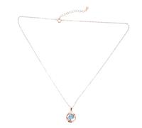 Veemoon Minimalist Zircon Pendant Necklace for Women Flower Choker Jewelry for All Occasions Teens and Ladies
