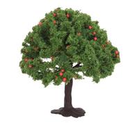 Veemoon Model Fruit Tree: 7inch Miniature Tree for Buildings Scenery Diorama Supplies DIY Crafts Train Scenery Sand Table Landscape Village Architecture Dollhouse Decor