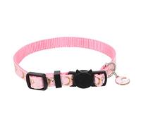 Veemoon Moons and Stars Cat Collar with Bell Soft Kitten Neckwear for Festivals and Everyday Use Cute Pet Accessory Design