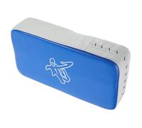 Veemoon Multi-function Basketball Blocking Pad Handheld Boxing Kick Target, Blue Pu Leather Surface White Trim, Training Cushion for Basketball and Martial Arts Practice