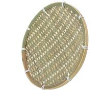 Veemoon Multi-functional Bamboo Woven Basket for Bread Storage and Fruit Serving with Light Green Natural Rustic Design, for Decoration and Sundries Organisation