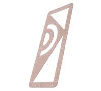 Veemoon Multi-Functional Metal Measuring Ruler Protractor and Triangle Scale Lightweight Aluminium Alloy for Architecture and School Work Drawing Accessories