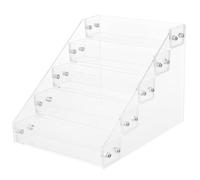 Veemoon Multi-Layer Acrylic Nail Polish Rack 5-Tier Manicure Display Shelf Organizer for Cosmetic Storage and Salon Use