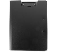 Veemoon Multifunctional A4 Writing Board Clipboard with Cover, Black Foldable Document Folder Clipboard for Office Paper Clips, Conference and School Use