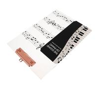 Veemoon Music Folder Piano Sheet Music Clip Acrylic Concert Binder Storage Book for Choir Performances