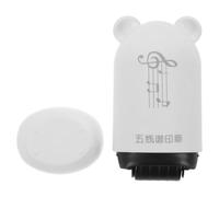 Veemoon Music Staff Roller Stamp with Dashed Handwriting Lines for Classroom Use, Five-line Music Notation Stamp Tool with Black Ink for Preschool and Teacher Practice