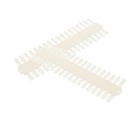 Veemoon Nail Display Board 2pcs 72 Tips Long Strip Single-sided Nail Palette Natural Color Training Home Diy