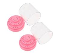 Veemoon Nail Drill Bits Case 2pcs 48-hole Grinding Head Display Stand Pp Storage Box for Nail Technicians Professional Salon Organizer