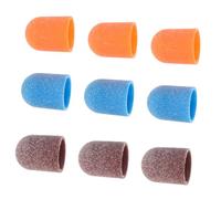 Veemoon Nail Drill Sanding Bands 13mm Diameter with Stainless Steel Mandrel Bit Portable Callus Remover Tool for Professional Foot and Nail Care Suitable for Pedicure and Home Use