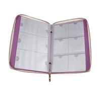 Veemoon Nail Plate Bag Folder with Stylish Shiny Color Smooth Sturdy Holder for Nail Art Lovers and Professional Technicians Practical Case for Manicure Cards Storage