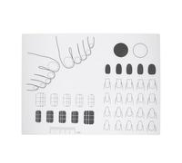Veemoon Nail Practice Mat Sturdy Silicone Material Silicone Acrylic for DIY Application Learning Tool for Nail Techs and Women