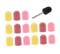 Veemoon Nail Sanding Bands for Drill Bits Manicure Pedicure Tool Fine Grit Sanding Bands for Electric Nail Drill Dead Skin Remover for Home and Travel