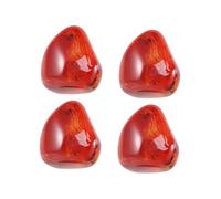 Veemoon Natural Agate Palm Stones 4pcs Smooth Polished Irregular Agates 2-3cm Small Decorative Stones for Meditation Home Decor Gem Collection Random Color