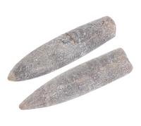 Veemoon Natural Belemnite Specimen 2Pcs Collection for Paleontology Research and Educational Use Portable Display Features