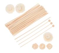 Veemoon Natural Essential Oil Diffuser Sticks Set Flower Reed Home Fragrance Refill Replacement for Indoor Air Freshener Flameless Scent Booster for Office Living Decor