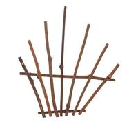 Veemoon Natural Finger Shape Rattan Frame Decoration 35x30cm Rustic Wood Twigs Ornament for DIY Crafts Kindergarten Party Photo Props and Home Décor