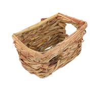 Veemoon Natural Hand-woven Hamster Hideout Small Habitat for Hamsters Guinea Pigs Mice with Breathable Safe Chew Shelter and Activity Center