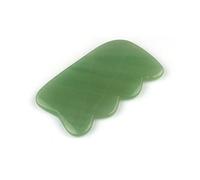 Veemoon Natural Jade Gua Sha Board Portable Professional Gua Sha Stone Manual Face Massager Plate Tool Natural Stone Skin Scraper for Promote Blood Circulation Spa Therapy Jawline, Random Color