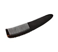 Veemoon Natural Ox Horn Massage Comb Large Gentle Tooth Pocket Hair Grooming Comb for Curly Hair Detangling Scalp Soothing and Protection Durable Buffalo Horn Styling Tool