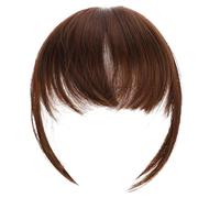 Veemoon Natural Seamless Clip In Bangs Hairpiece with Sideburns for Women Front Fringe Hair Extension Lightweight Volume Enhancer for Faces Easy to Wear Hair Accessory