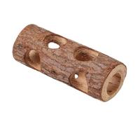 Veemoon Natural Wood Tunnel Hideout for Hamsters and Guinea Pigs Small Animal for Exercise and Play Chinchilla Hideout Accessory Multifunctional Tube for Dwarf Hamsters and Small Pets
