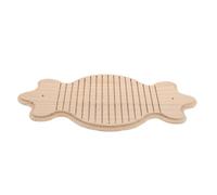 Veemoon Natural Wooden Bunny Nail Scratch Board for Guinea Pig and Hedgehog - Porous Pet Chew for Rodent Teeth Grinding and Cage Nail Care Accessory