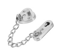 Veemoon No-Drill Adjustable Door Chain Lock Stainless Steel Anti-Theft Security Latch with Heart Shape for Inside Doors for Home Hotel Apartment Safety and Protection