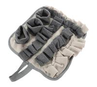 Veemoon Non-slip Gray Fleece Snuffle Mat for Rabbits and Hamsters 30x30cm, Interactive Foraging Feeding Pad to Reduce Boredom and Encourage Natural Sniffing Behavior