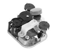 Veemoon Note Wind Up Music Box Movement DIY Assembly Replacement with Magnetic Rotating Mechanism for Clear Melodious Sound and Custom Musical Box Making