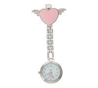 Veemoon Nurse Fob Watch Heart Design Pocket Watch for Women Worker's Essential Timepiece