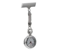 Veemoon Nurse Pocket Watch for Women and Men, Diamond-shaped Alloy Case, Hanging Clip Fob Watch, Professional Nursing Uniform Accessory for Healthcare Workers