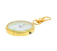 Veemoon Nurse Pocket Watch with Keychain Big Number Hanging Alloy Portable Digital Watch for Students Elderly Boys Exam Use